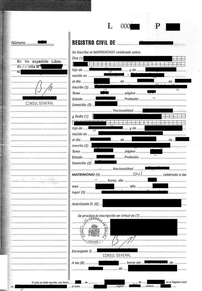 Spanische Heiratsurkunde beantragen